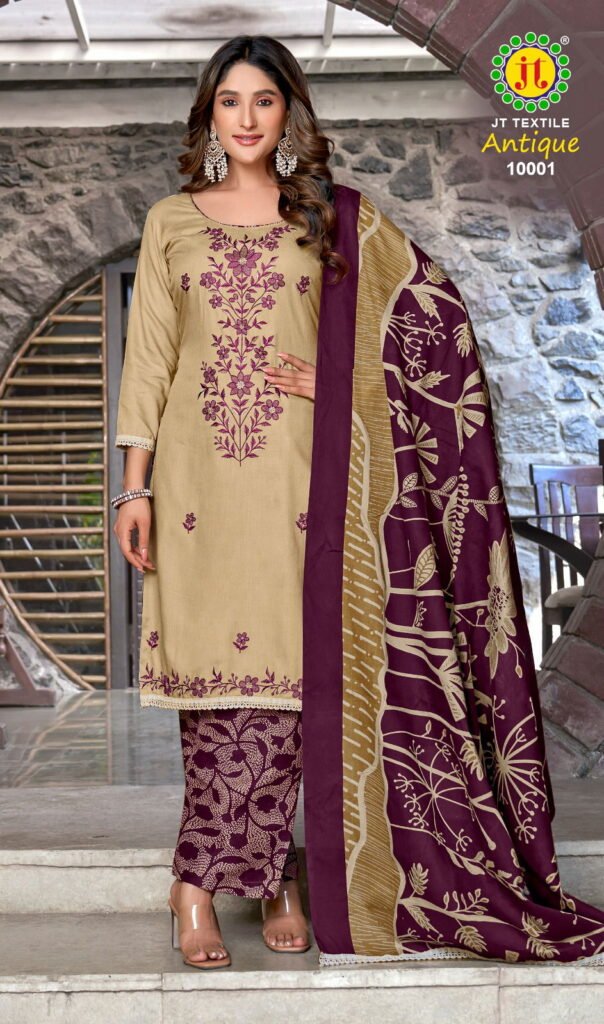 Beautiful Jt Antique Vol 10 Rayon Sequence Embroidery Dress Material Collection Wholesale 2026 6 Beautiful Jt Antique Vol 10 Rayon Sequence Embroidery Dress Material Collection Wholesale 2026