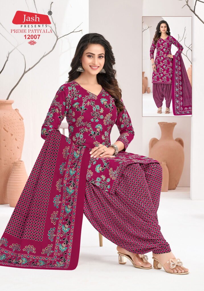 Buy Jash Prime Patiyala Vol 12 Printed Cotton Dress Material Wholesale 2026