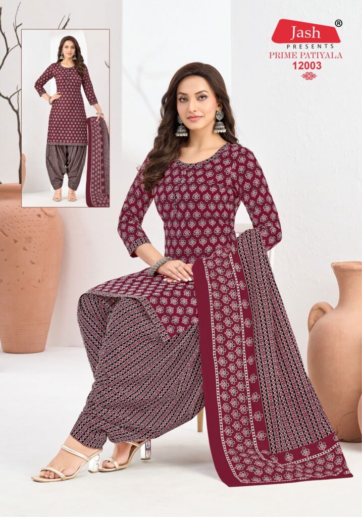 Buy Jash Prime Patiyala Vol 12 Printed Cotton Dress Material Wholesale 2026