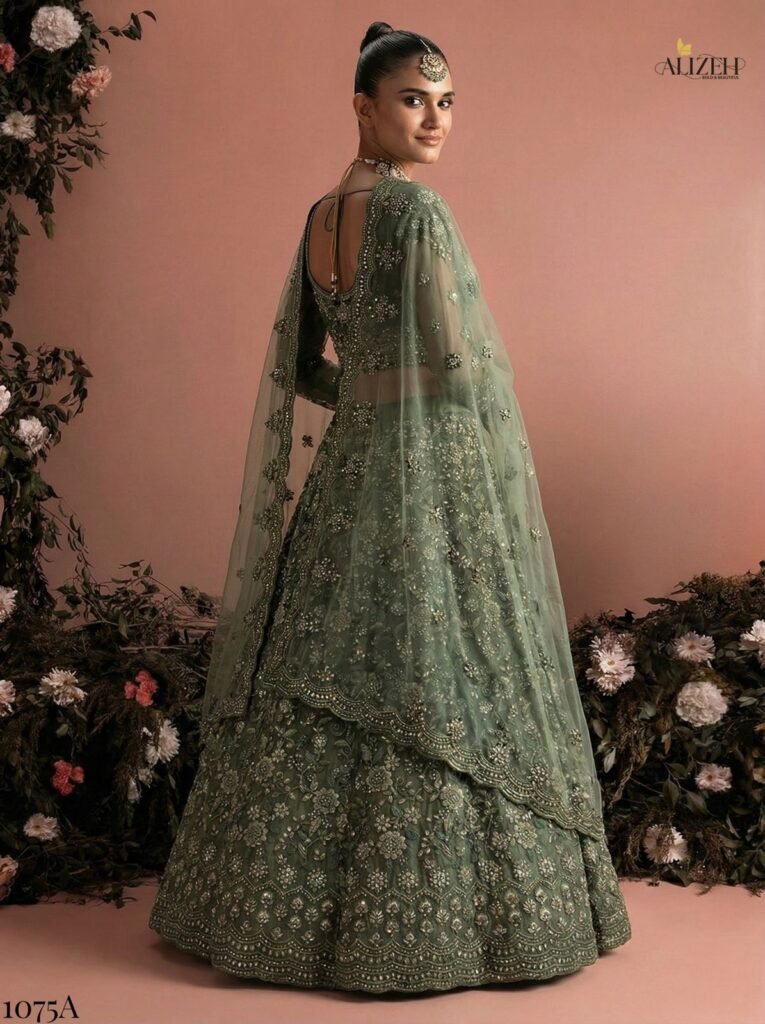 Latest Alizeh Bridal Heritage Colours 1075 Butterfly Net Designer Lehenga Choli Collection Wholesale 2026