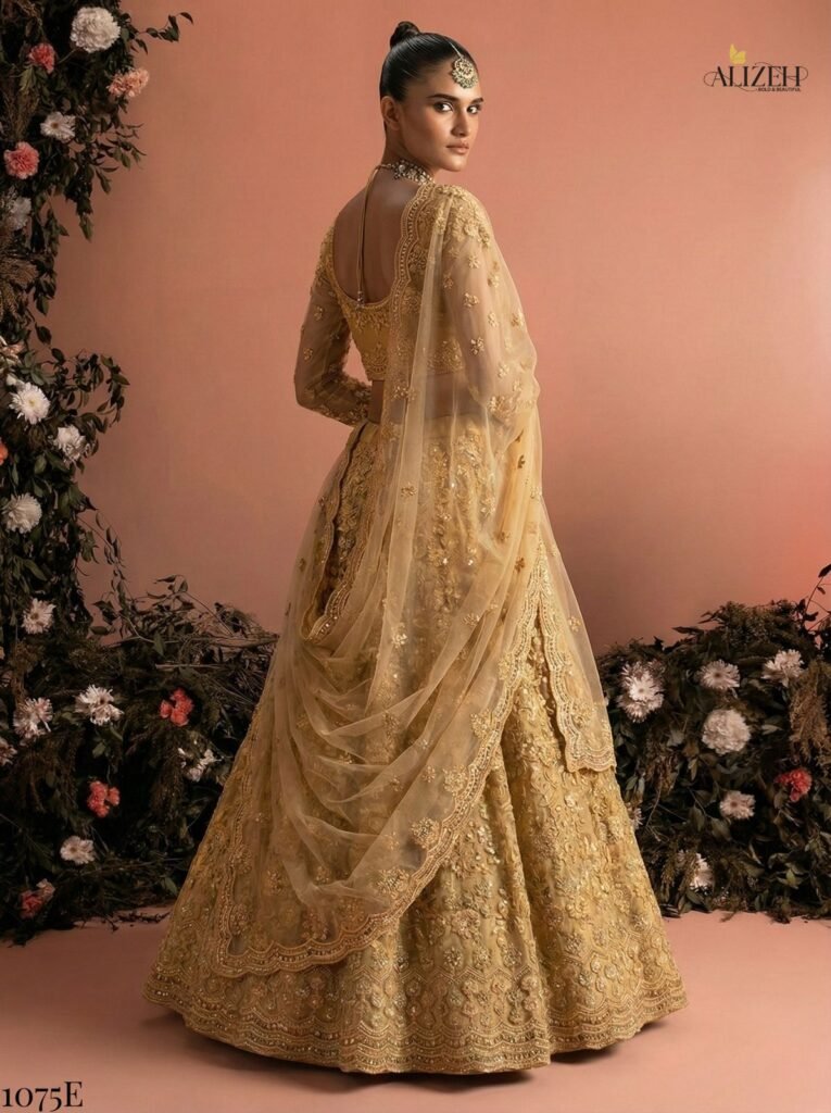 Latest Alizeh Bridal Heritage Colours 1075 Butterfly Net Designer Lehenga Choli Collection Wholesale 2026