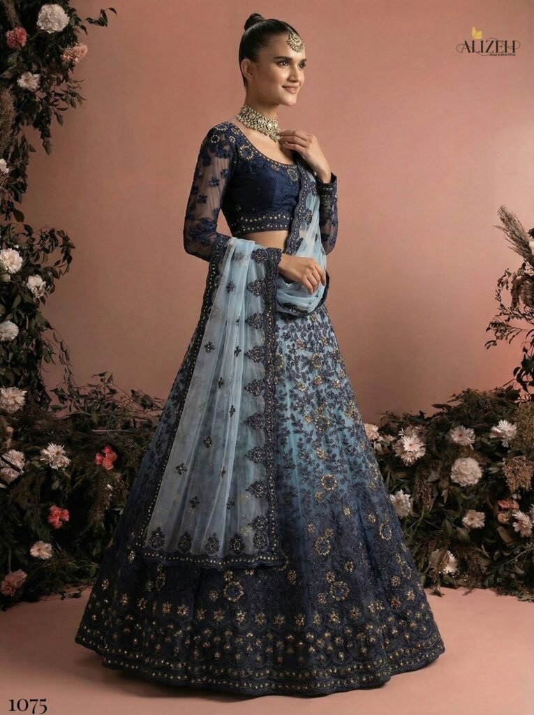 Latest Alizeh Bridal Heritage Colours 1075 Butterfly Net Designer Lehenga Choli Collection Wholesale 2026