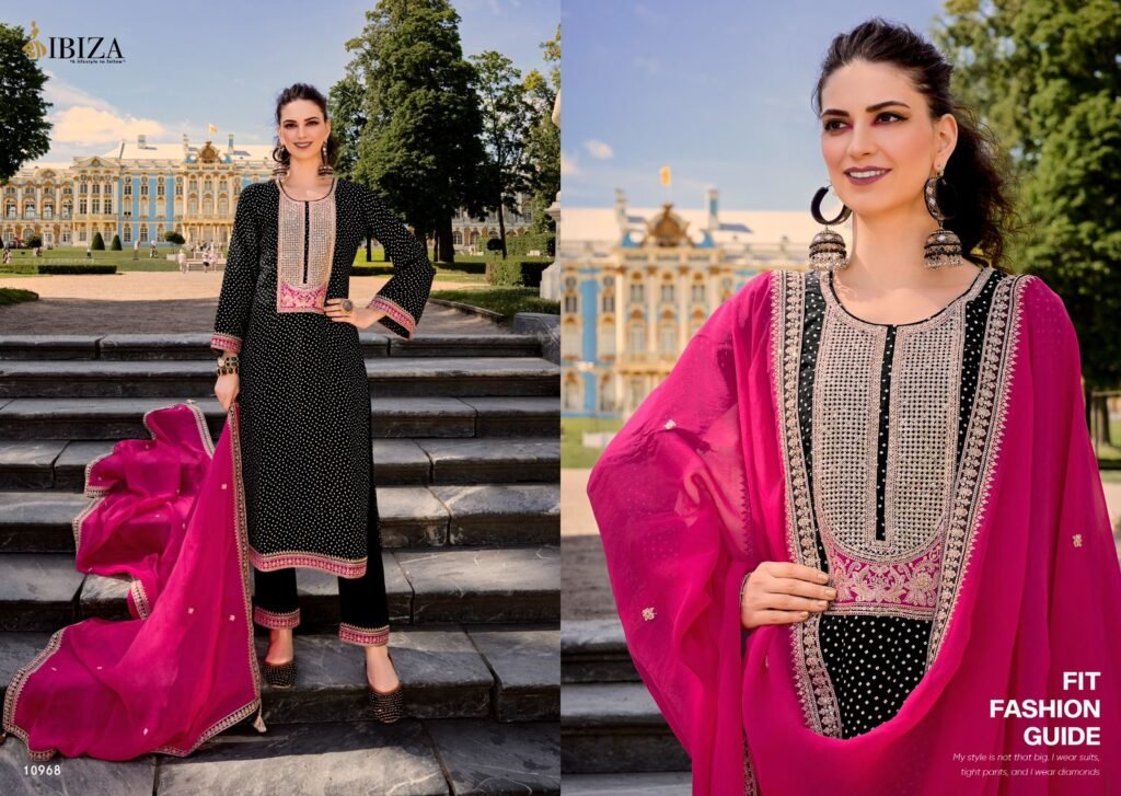 Buy Ibiza Rang Bandhej Silk Digital Printed Salwar Suit Collection Wholesale 2026
