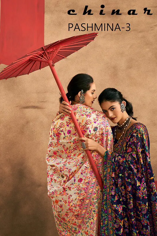 Latest Sosy Chinar Pashmina 3 Model Cotton With Pashmina Weaving Saree Wholesale 2026