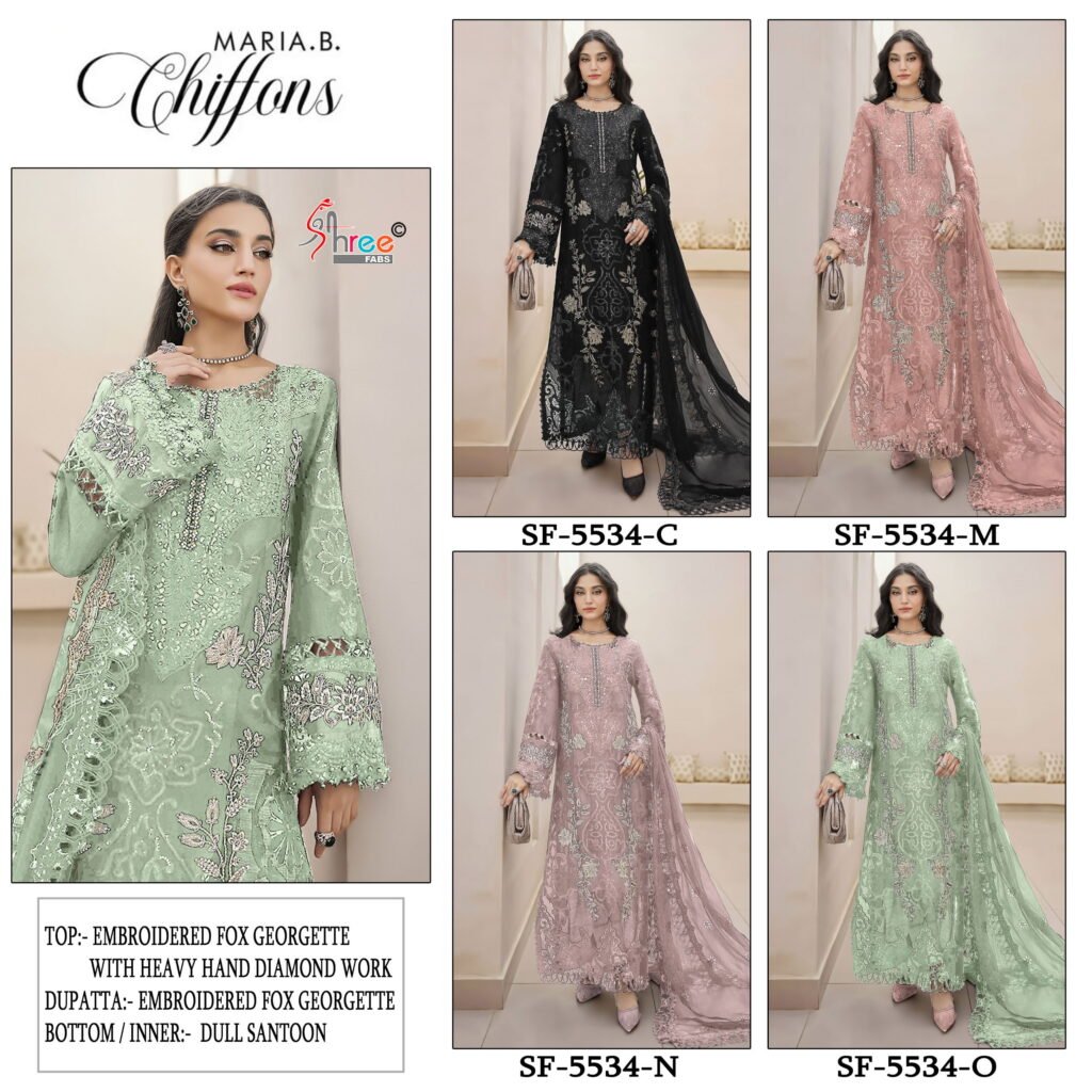 Buy Shree Sf 5534 Vol 2 Faux Georgette Embroidery Pakistani Salwar Kameez Wholesale 2026