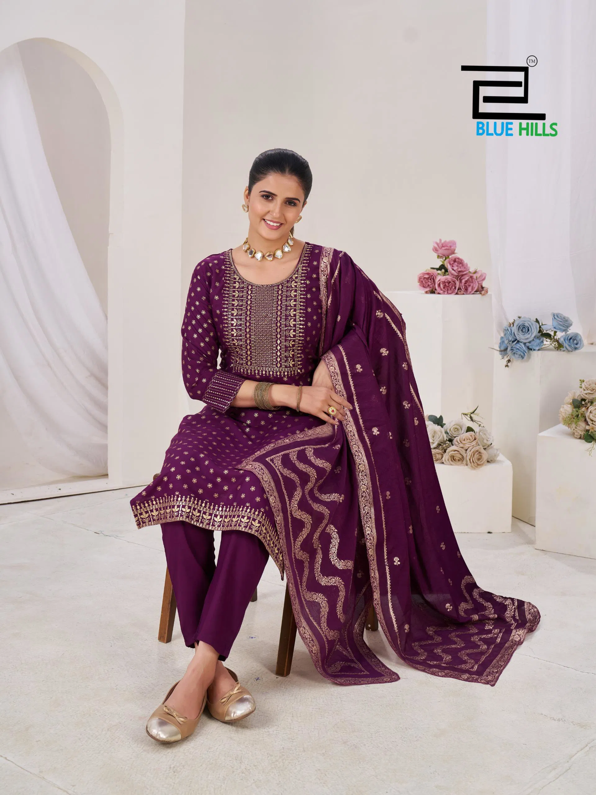 Blue Hills Aisha Rayon With Embroidery Kurti Pant And Dupatta Collection Wholesale 10 Stylish Blue Hills Aisha Rayon With Embroidery Kurti Pant And Dupatta Collection Wholesale 2026