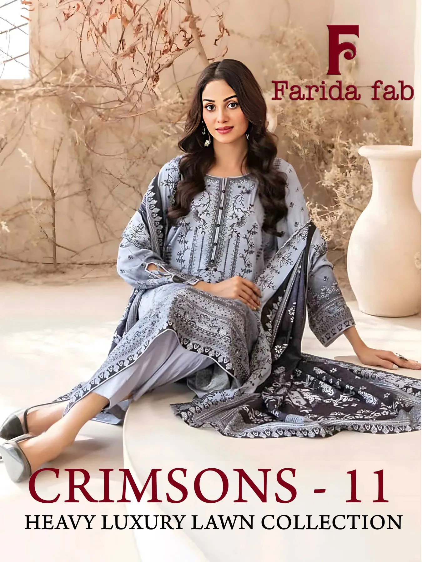 Latest Farida Fab Crimsons Vol 11 Cotton Dress Material Collection Wholesale 2026