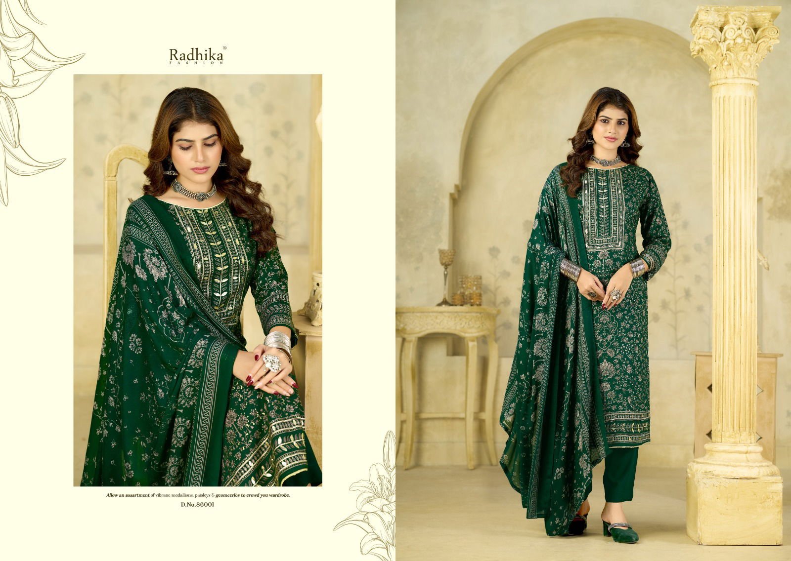 Radhika Azara Firoza Vol 3 Viscose Printed Dress Material Collection Wholesale 4 Launching Radhika Azara Firoza Vol 3 Viscose Printed Dress Material Collection Wholesale 2026