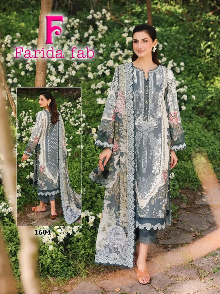 Stylish Farida Fab Ellija B Heavy Luxury Lawn Cotton Dress Material Collection Wholesale 2026 5 Stylish Farida Fab Ellija B Heavy Luxury Lawn Cotton Dress Material Collection Wholesale 2026