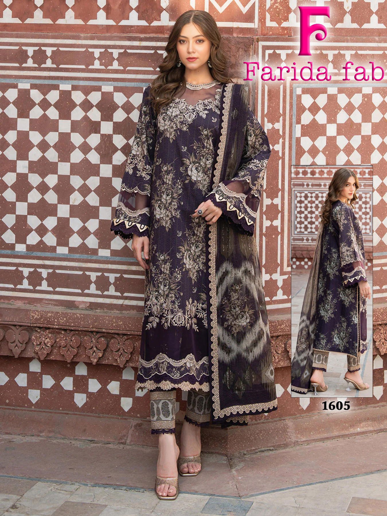 Farida Fab Ellija B Heavy Luxury Lawn Cotton Dress Material Collection Wholesale 8 Stylish Farida Fab Ellija B Heavy Luxury Lawn Cotton Dress Material Collection Wholesale 2026