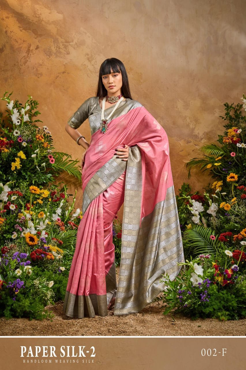 Rajtex Paper Silk 02 Handloom Weaiving Paper Silk Saree Collection Wholesale 4 Beautiful Rajtex Paper Silk 02 Handloom Weaiving Paper Silk Saree Collection Wholesale 2026