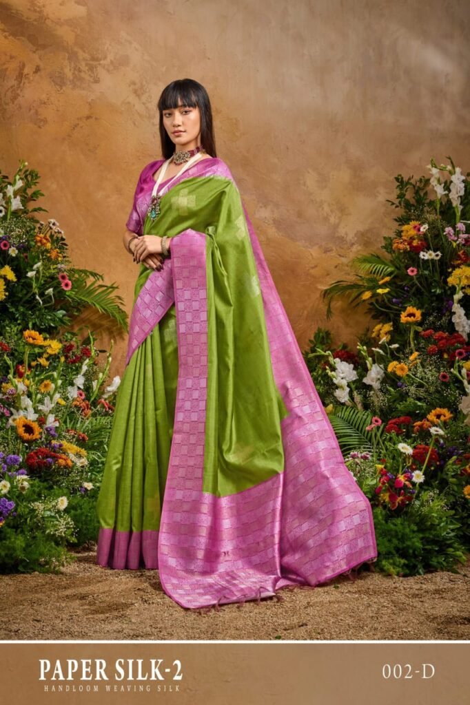 Beautiful Rajtex Paper Silk 02 Handloom Weaiving Paper Silk Saree Collection Wholesale 2026