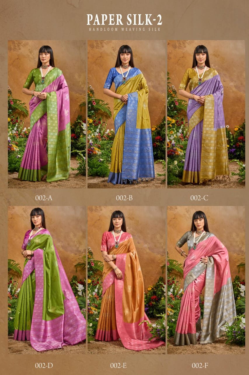 Rajtex Paper Silk 02 Handloom Weaiving Paper Silk Saree Collection Wholesale 10 Beautiful Rajtex Paper Silk 02 Handloom Weaiving Paper Silk Saree Collection Wholesale 2026