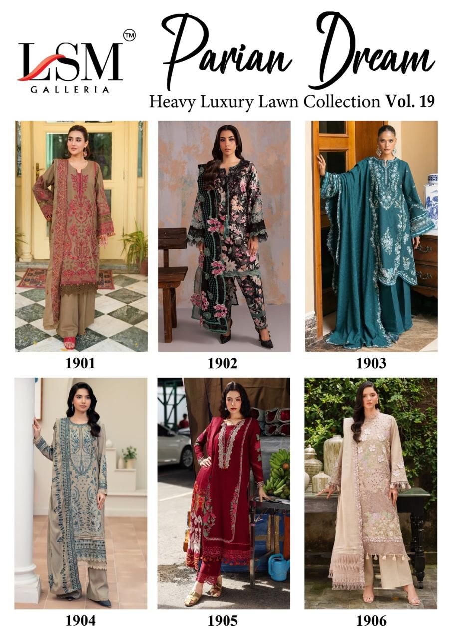 Lsm Parian Dream Vol 19 Lawn Cotton Printed Dress Material Collection Wholesale 10 Latest Lsm Parian Dream Vol 19 Lawn Cotton Printed Dress Material Collection Wholesale 2026