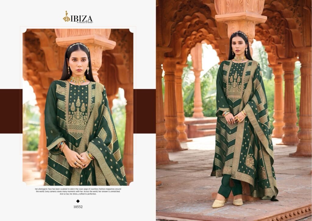 Beautiful Ibiza Silkoriya Banglory Silk Jacquard Salwar Kameez Wholesale 2026