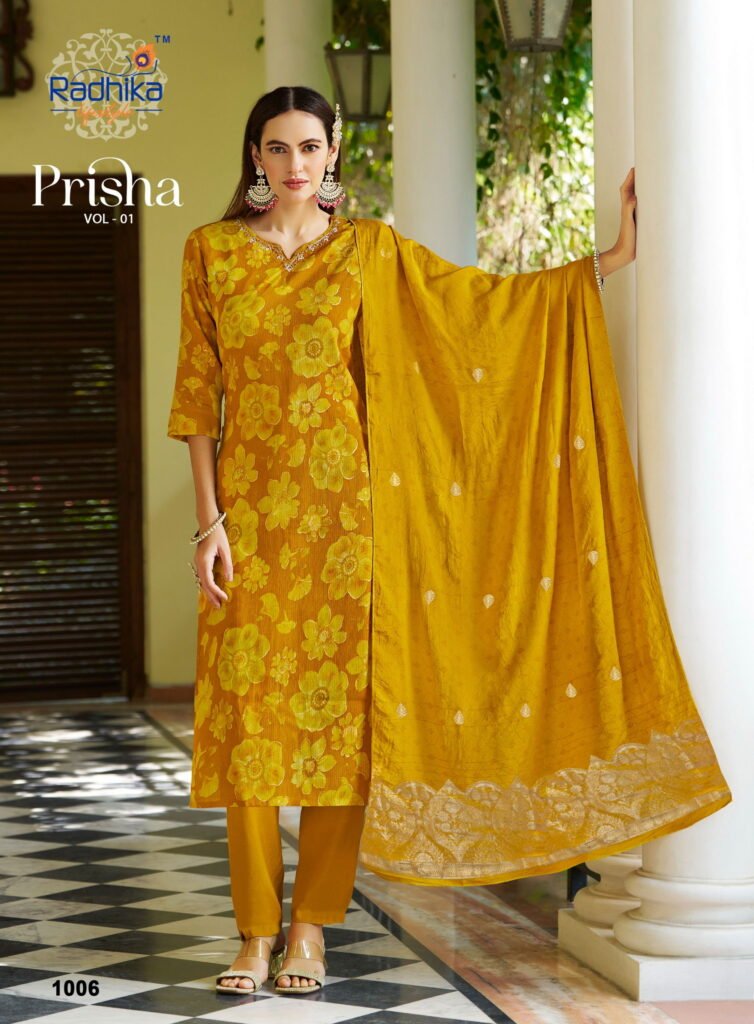 Launching Radhika Prisha Vol 1 Milano Print With Handwork Kurti Pant And Dupatta Wholesale 2026