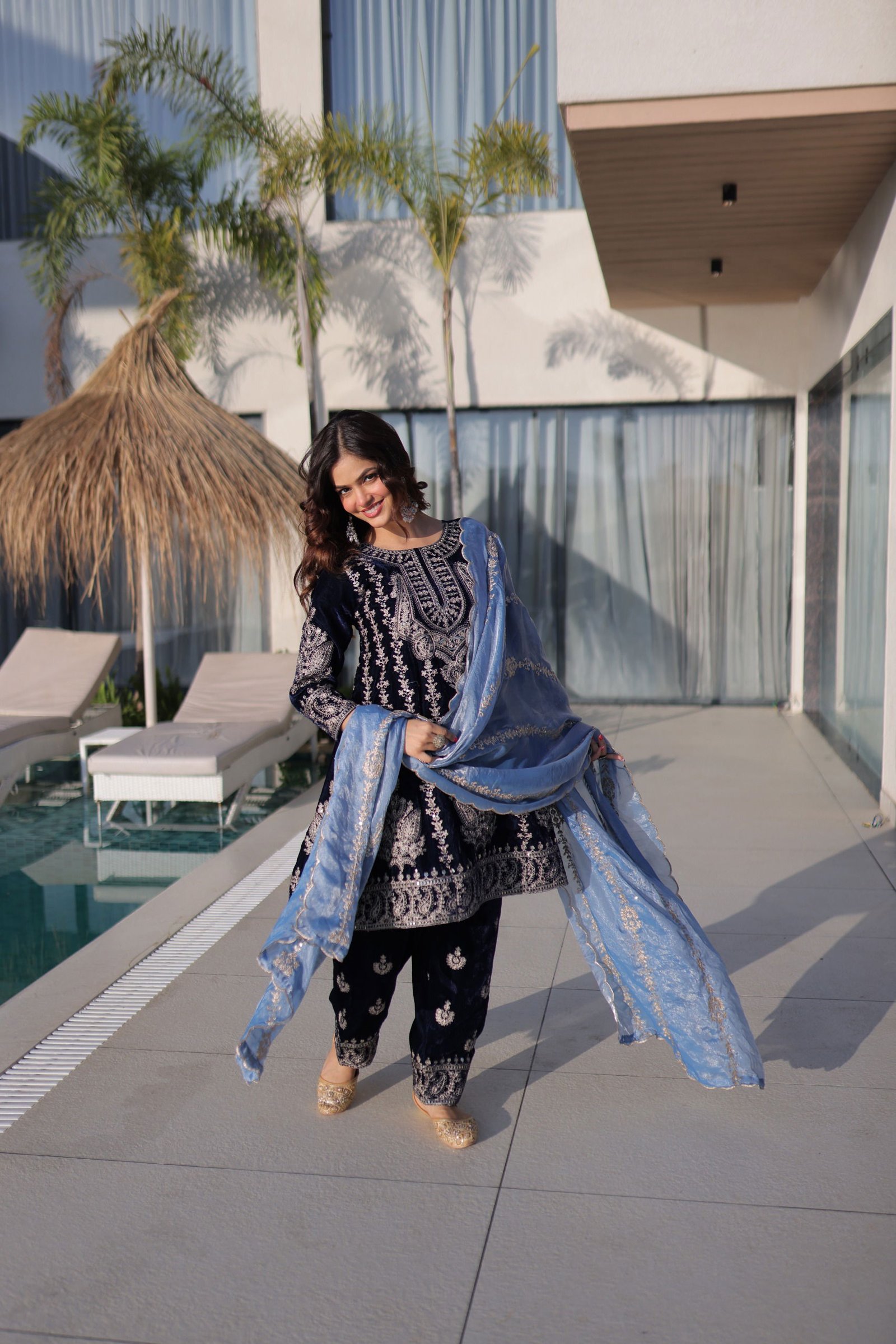 Lekha KA 1228 Velvet Zari Embroidery Top Bottom With Dupatta Wholesale 8 Buy Lekha KA 1228 Velvet Zari Embroidery Top Bottom With Dupatta Wholesale 2026