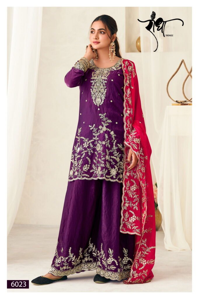 Beautiful Radha Chandani Fendy Silk With Embroidery Work Salwar Kameez Wholesale 2026