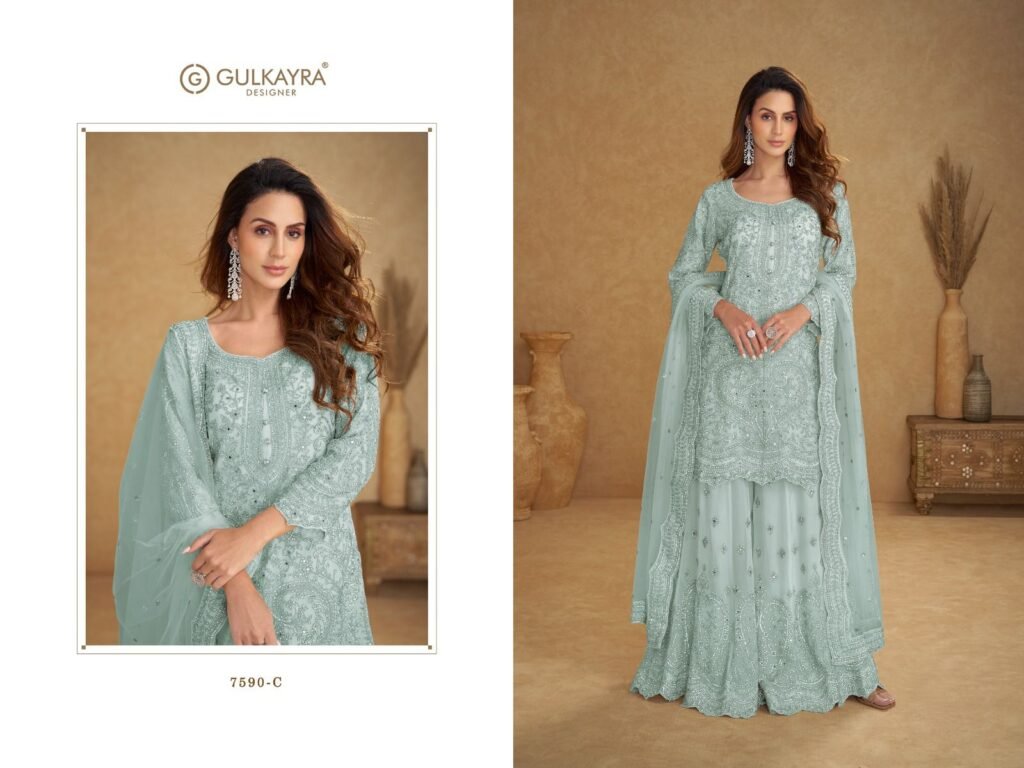 Beautiful Gulkayra Safira Net With Embroidery Work Designer Salwar Kameez Wholesale 2026