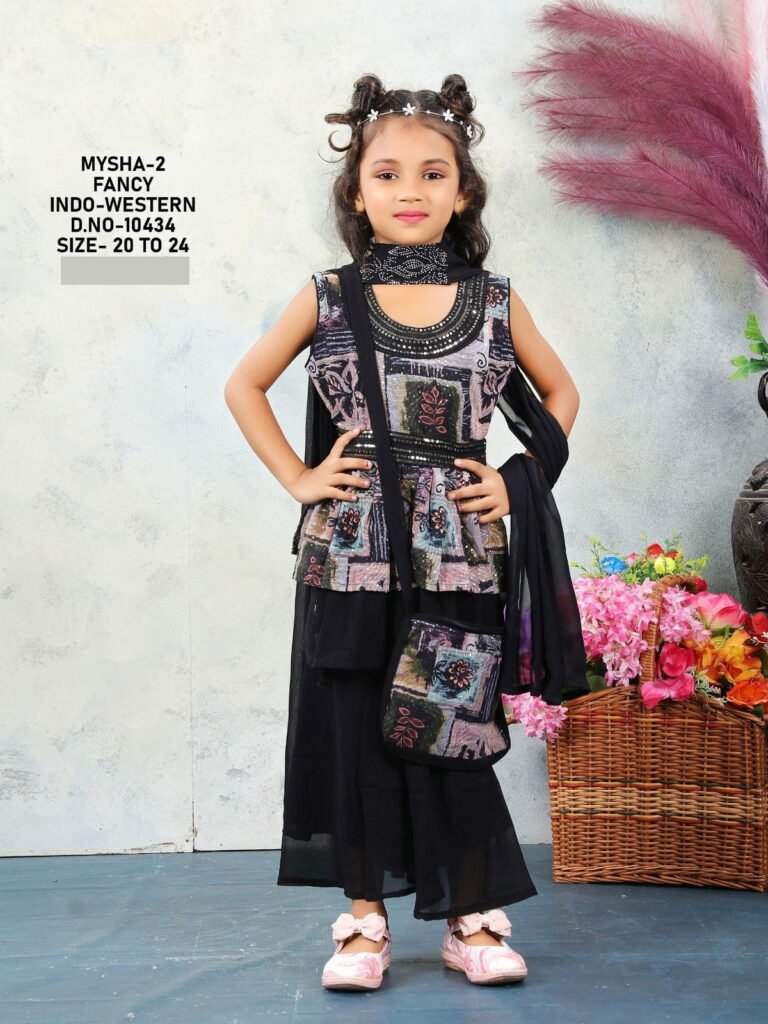 Beautiful Maysha Vol 2 Fancy Indo Western Georgette Kids Wear Collection Wholesale 2026