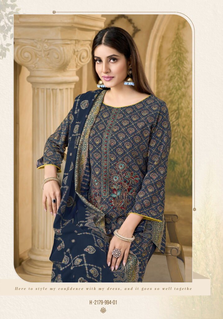 Launching Alok Zarina Edition 15 Viscose Discharge Print Embroidery Work Dress Material Wholesale 2026