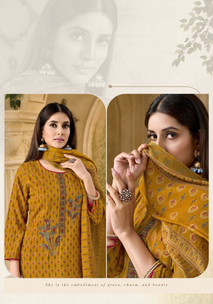 Launching Alok Zarina Edition 15 Viscose Discharge Print Embroidery Work Dress Material Wholesale 2026