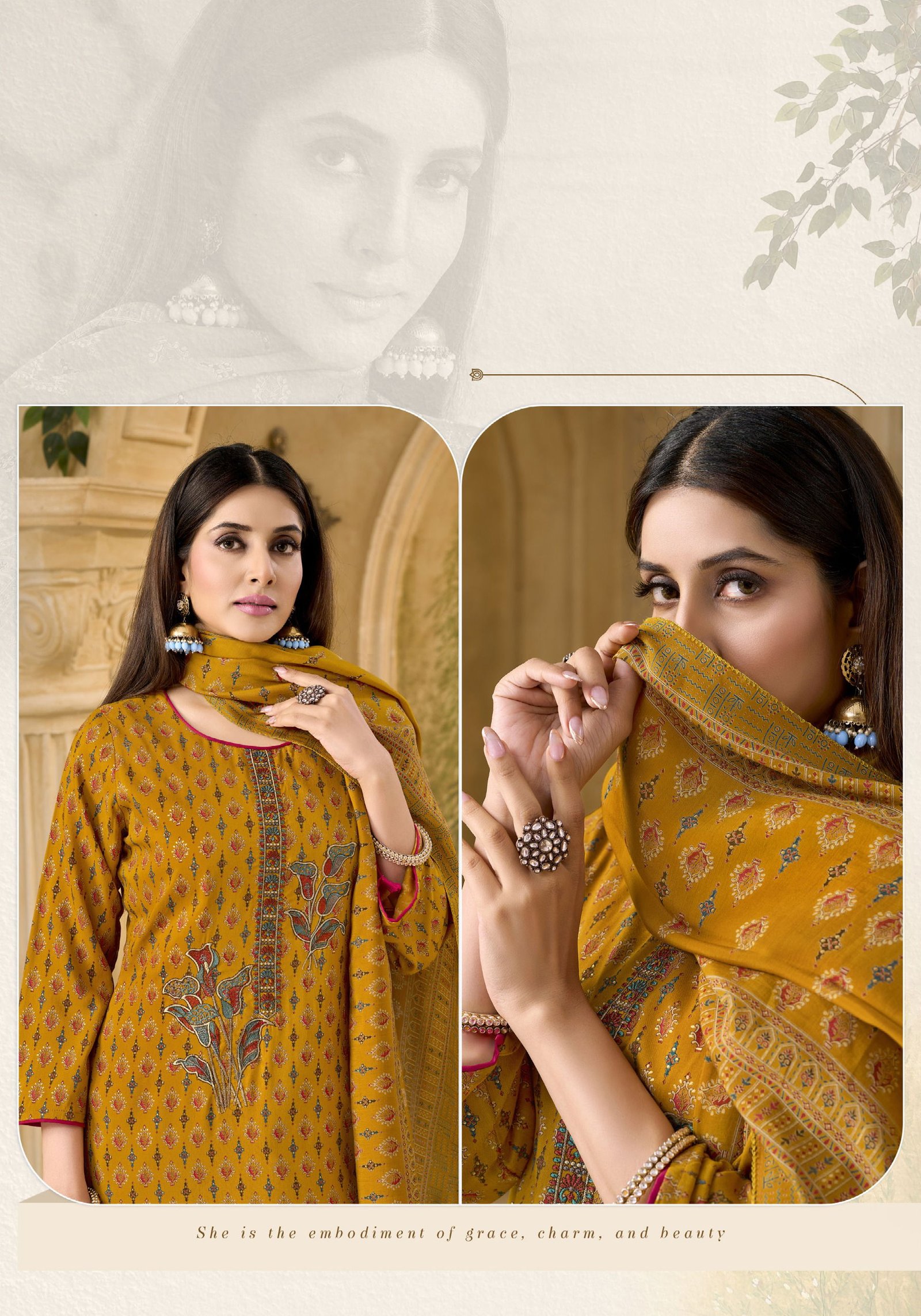 Alok Zarina Edition 15 Viscose Discharge Print Embroidery Work Dress Material Wholesale 8 Launching Alok Zarina Edition 15 Viscose Discharge Print Embroidery Work Dress Material Wholesale 2026