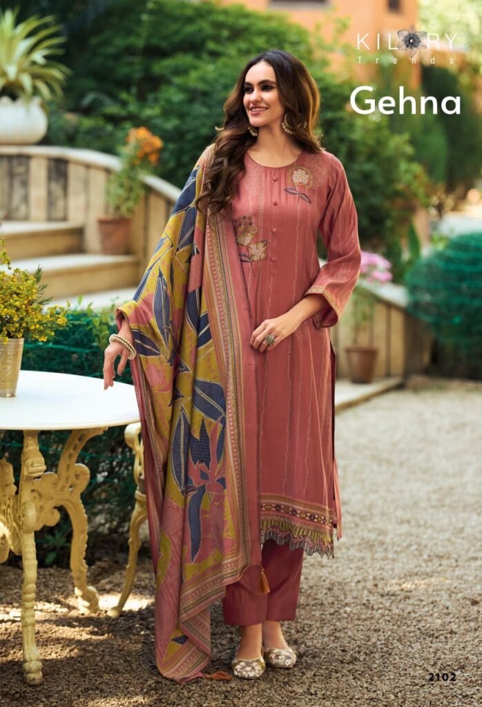 Buy Kilory Gehna Modal Silk Digital Print Embroidery Salwar Kameez Wholesale 2026