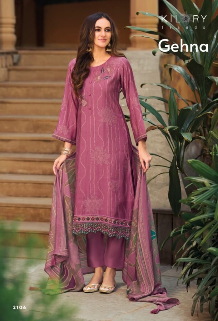 Buy Kilory Gehna Modal Silk Digital Print Embroidery Salwar Kameez Wholesale 2026