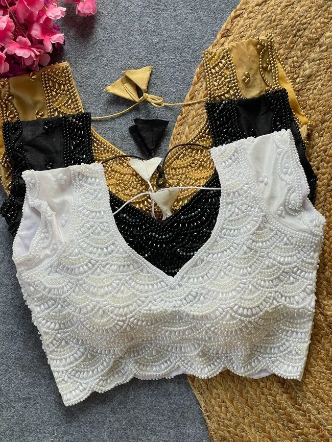 Ruh Sahiba New Handcrafted Pearl Work Blouse Collection Wholesale 6 Buy Ruh Sahiba New Handcrafted Pearl Work Blouse Collection Wholesale 2026