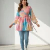 Latest 9Star Fashion Rose Rayon Fancy Tunic Top Collection Wholesale 2026