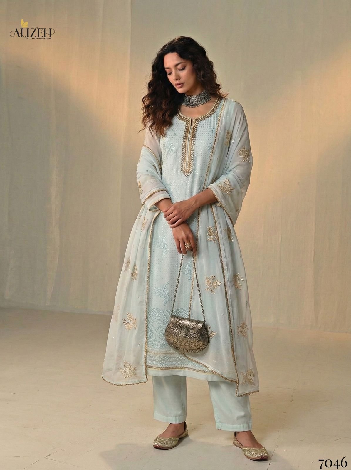 Alizeh 7046 To 7049 Georgette With Embroidered Work Kurti Pant And Dupatta Wholesale 4 Buy Alizeh 7046 To 7049 Georgette With Embroidered Work Kurti Pant And Dupatta Wholesale 2026