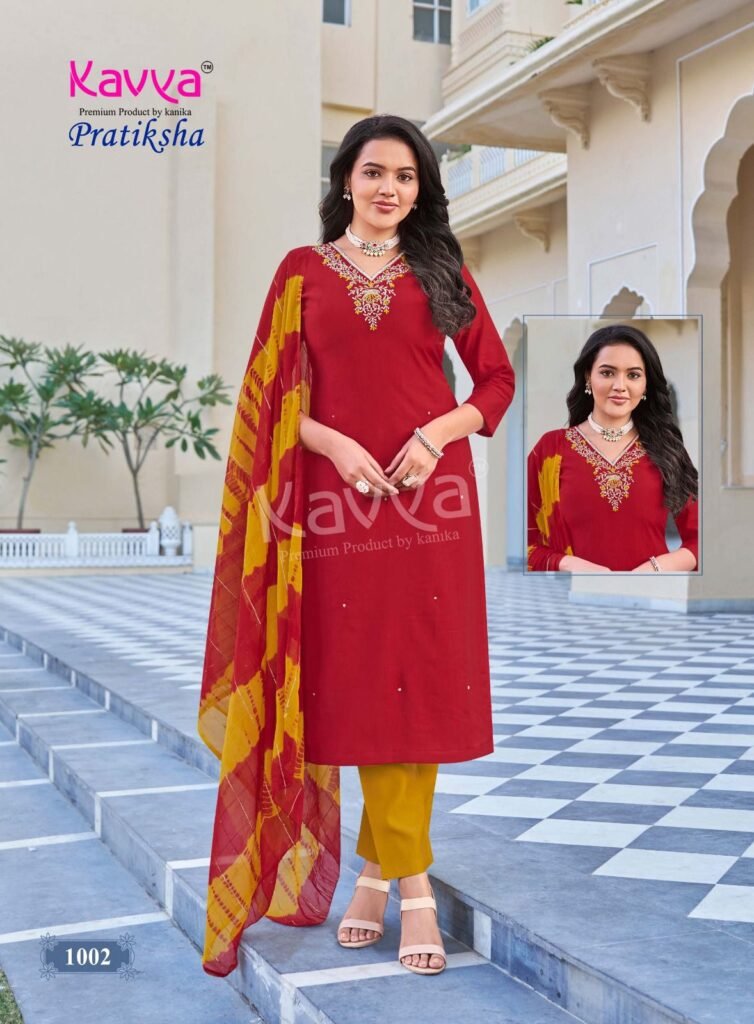 Stylish Kavya Pratiksha Vol 1 Vetican Dyed Plain Kuri Bottom With Dupatta Collection Wholesale 2026