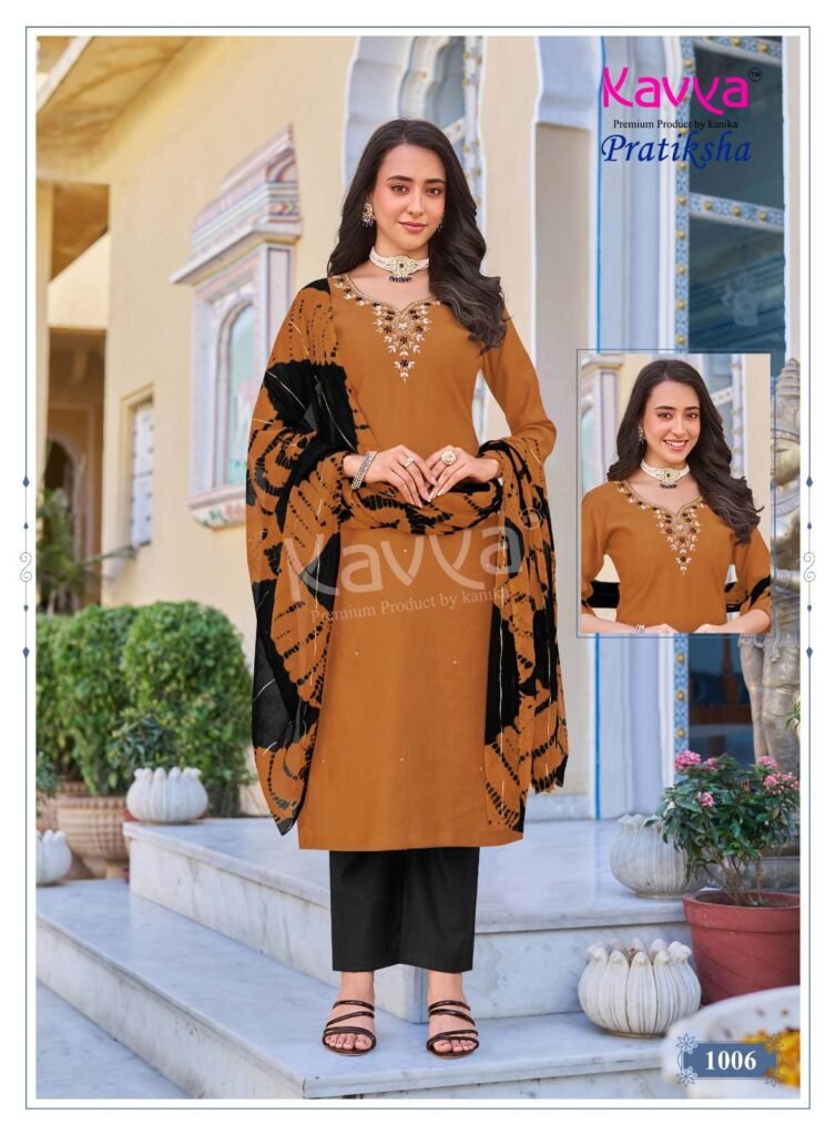 Stylish Kavya Pratiksha Vol 1 Vetican Dyed Plain Kuri Bottom With Dupatta Collection Wholesale 2026