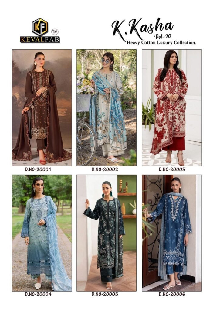 Beautiful Keval K Kasha Vol 20 Cotton Printed Dress Material Collection Wholesale 2026