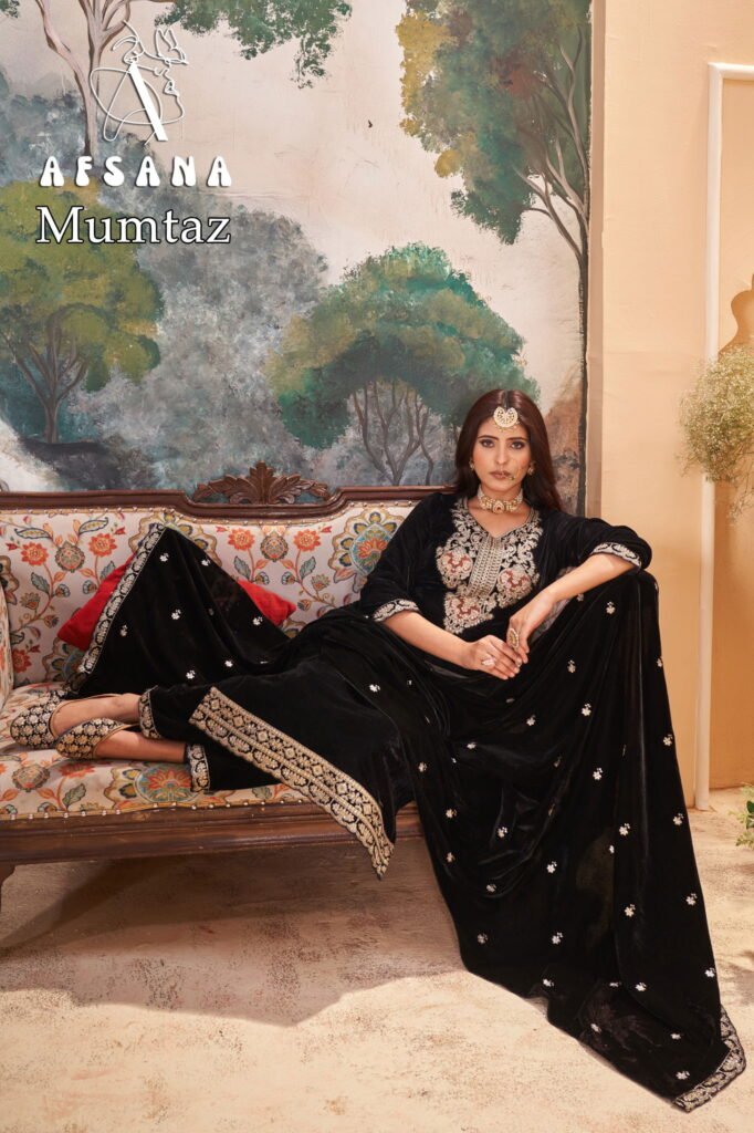 Beautiful Afsana Mumtaz Velvet With Embroidery Work Top Bottom And Dupatta Collection Wholesale 2026 5 Beautiful Afsana Mumtaz Velvet With Embroidery Work Top Bottom And Dupatta Collection Wholesale 2026