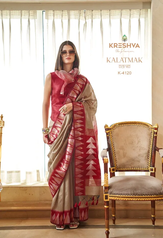 Kreshva Kalatmak Silk With Traditional Temple Border Saree Wholesale 5 Beautiful Kreshva Kalatmak Silk With Traditional Temple Border Saree Wholesale 2026