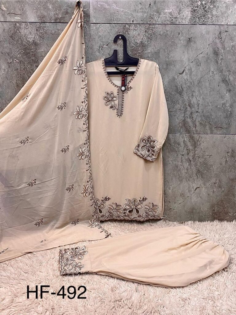 Latest Hoor Tex Hf 492 A to D Georgette Pakistani Suit Kurti Bottom With Dupatta Collection Wholesale 2026 2 Latest Hoor Tex Hf 492 A to D Georgette Pakistani Suit Kurti Bottom With Dupatta Collection Wholesale 2026