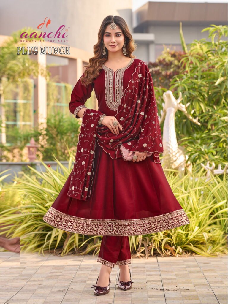Launching Aanchi Plus Munch Crystal Silk Kurti Pant And Dupatta Collection Wholesale 2026 2 Launching Aanchi Plus Munch Crystal Silk Kurti Pant And Dupatta Collection Wholesale 2026