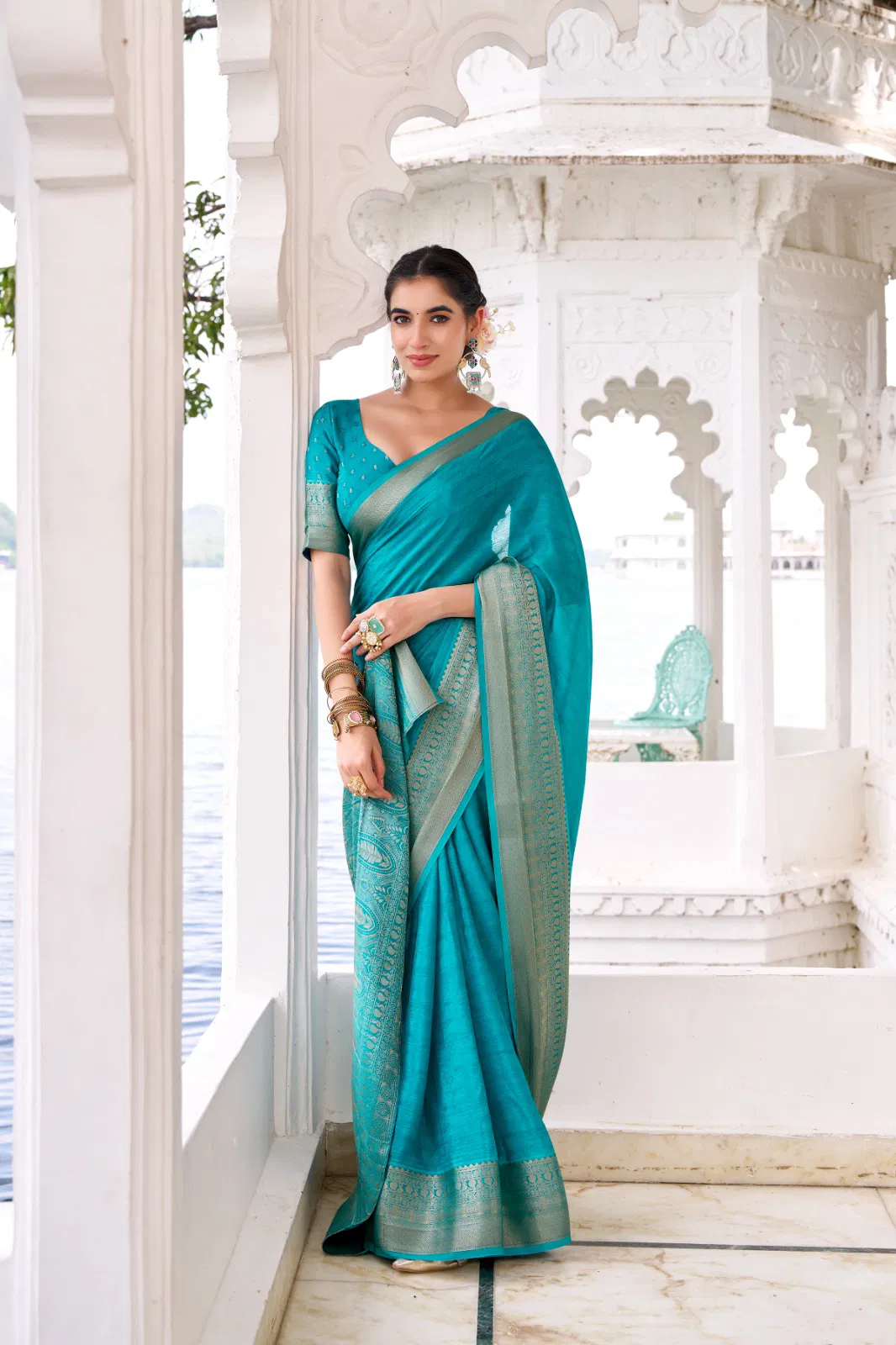 Lekha YF Mritsa Chinon Self Printed Zari Weaving Saree Wholesale 8 Beautiful Lekha YF Mritsa Chinon Self Printed Zari Weaving Saree Wholesale 2026