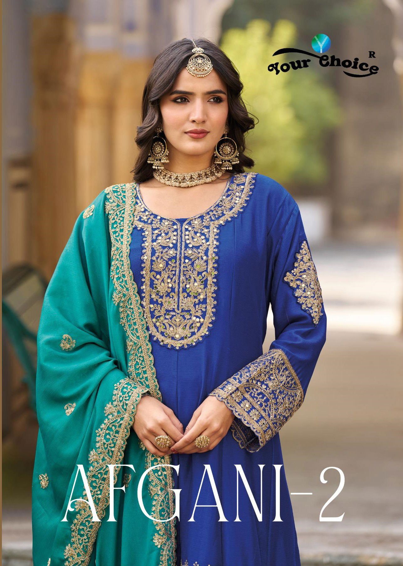 Your Choice Afgani Vol 2 Chinon Designer Salwar Kameez Collection Wholesale