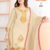 Gulzar Surmayi Chinon With Mirror Work Top Bottom And Dupatta Wholesale
