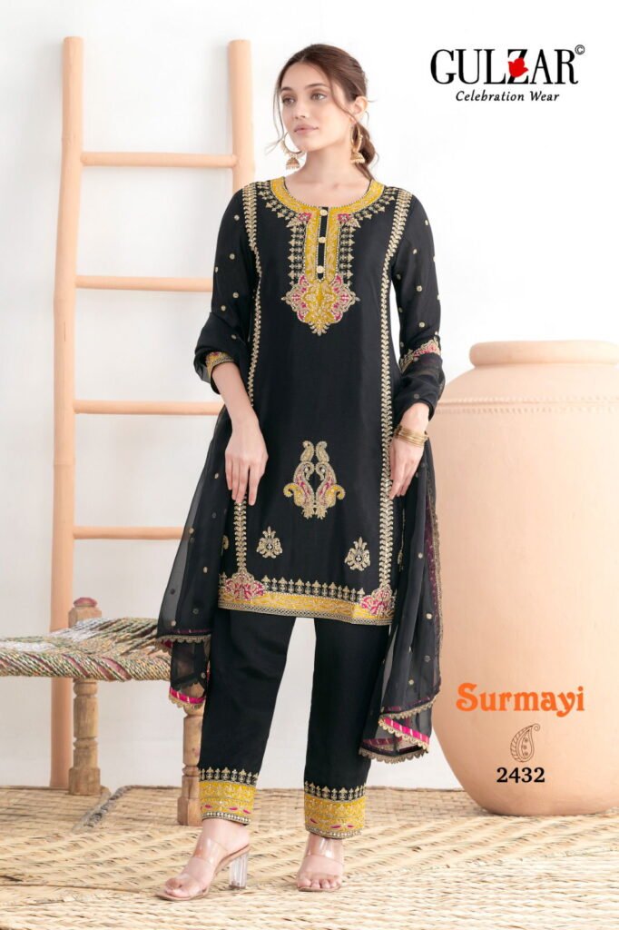 Buy Gulzar Surmayi Chinon With Mirror Work Top Bottom And Dupatta Wholesale 2026 5 Buy Gulzar Surmayi Chinon With Mirror Work Top Bottom And Dupatta Wholesale 2026