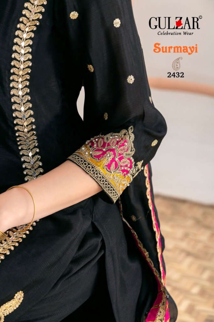 Buy Gulzar Surmayi Chinon With Mirror Work Top Bottom And Dupatta Wholesale 2026 7 Buy Gulzar Surmayi Chinon With Mirror Work Top Bottom And Dupatta Wholesale 2026
