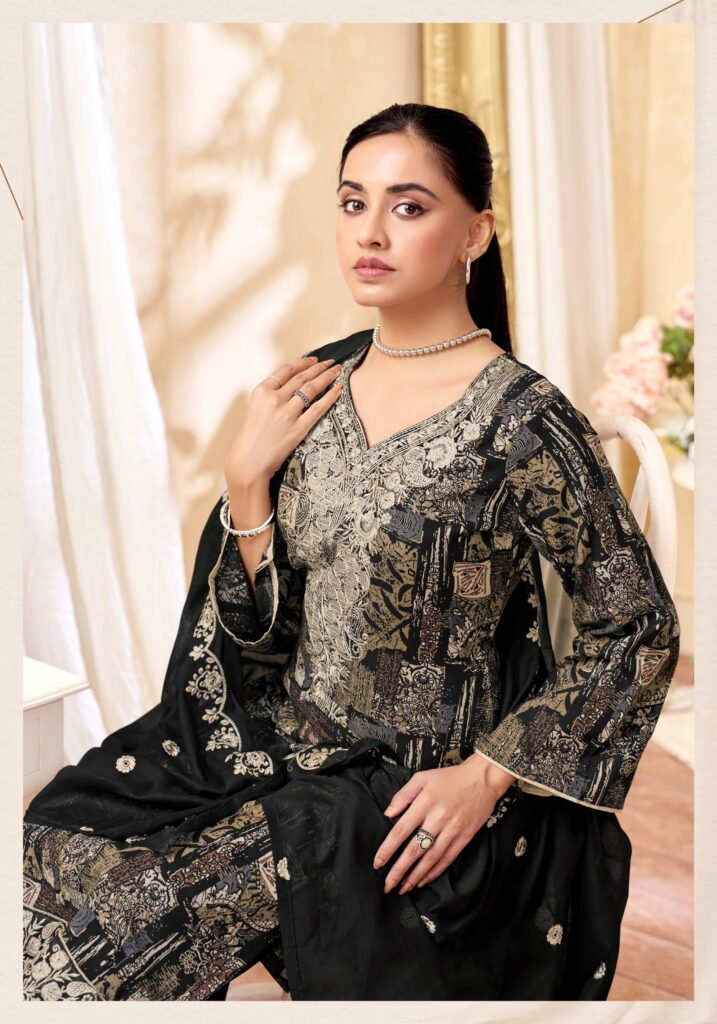 Stylish Alok Black Bunny Edition 3 Viscose Rayon Printed Dress Material Collection Wholesale 2026 10 Stylish Alok Black Bunny Edition 3 Viscose Rayon Printed Dress Material Collection Wholesale 2026
