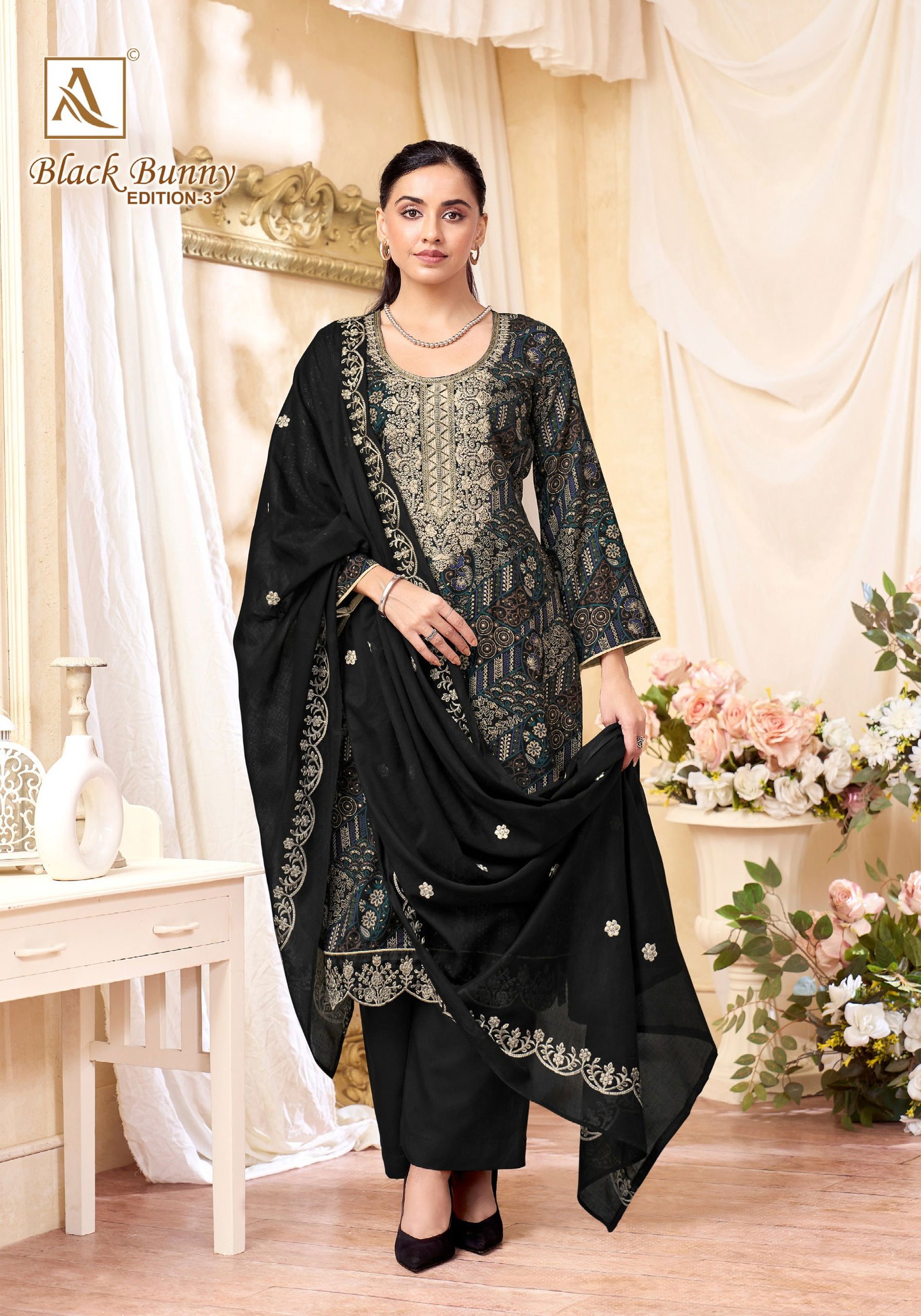 Alok Black Bunny Edition 3 Viscose Rayon Printed Dress Material Collection Wholesale 15 Stylish Alok Black Bunny Edition 3 Viscose Rayon Printed Dress Material Collection Wholesale 2026