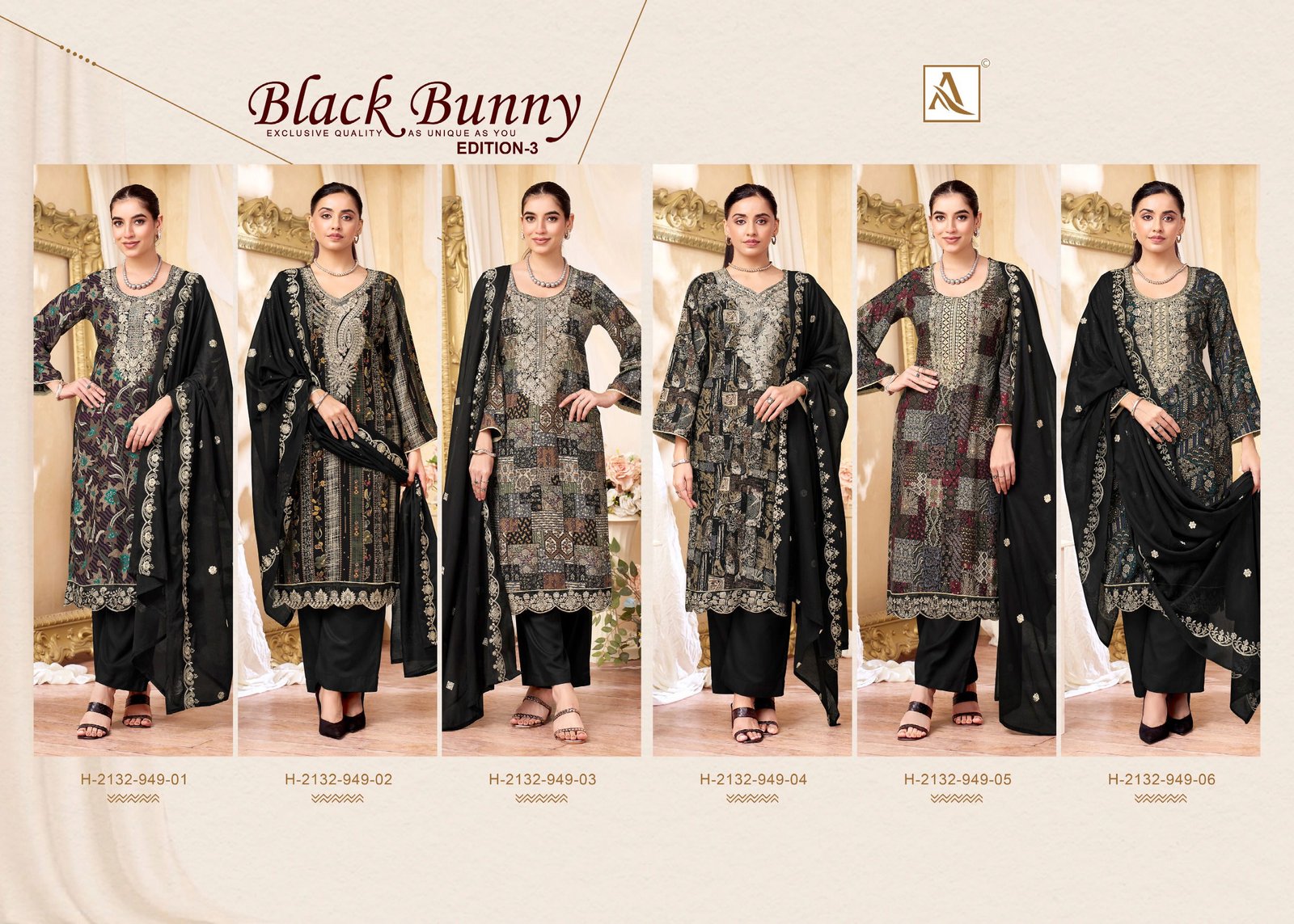 Alok Black Bunny Edition 3 Viscose Rayon Printed Dress Material Collection Wholesale 17 Stylish Alok Black Bunny Edition 3 Viscose Rayon Printed Dress Material Collection Wholesale 2026