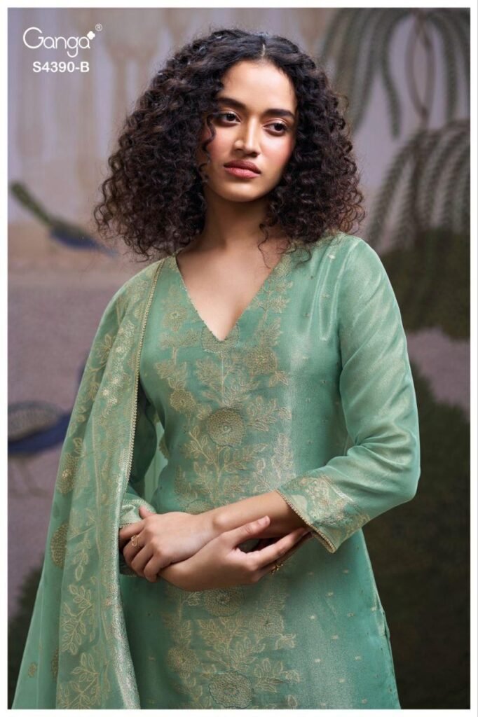 Latest Ganga Jivana 4390 Bemberg Silk With Embroidery Salwar Kameez Wholesale 2026