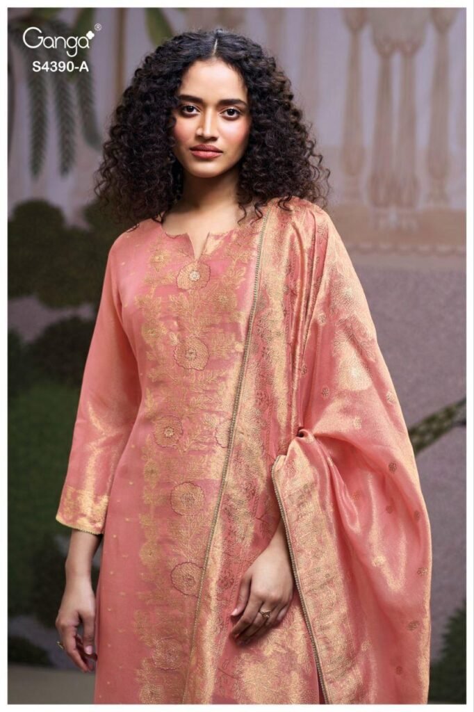 Latest Ganga Jivana 4390 Bemberg Silk With Embroidery Salwar Kameez Wholesale 2026