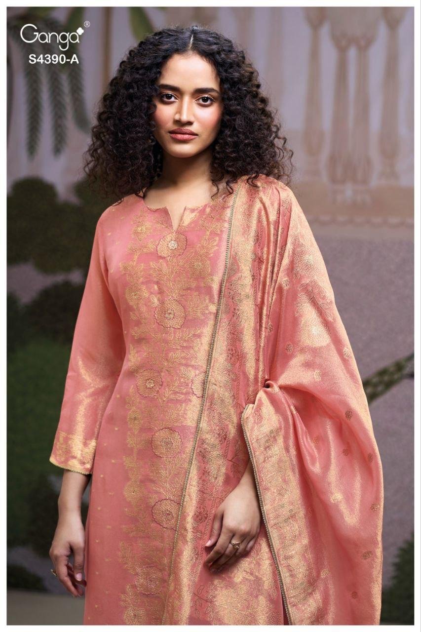 Ganga Jivana 4390 Bemberg Silk With Embroidery Salwar Kameez Wholesale 6 Latest Ganga Jivana 4390 Bemberg Silk With Embroidery Salwar Kameez Wholesale 2026